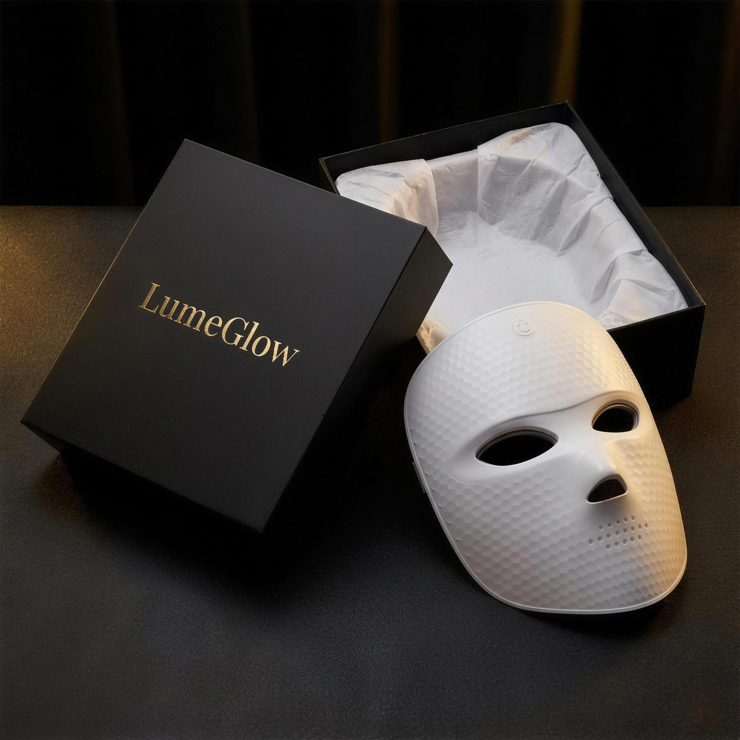 LumeGlow Pro LED Facial Mask - Premium Packaging